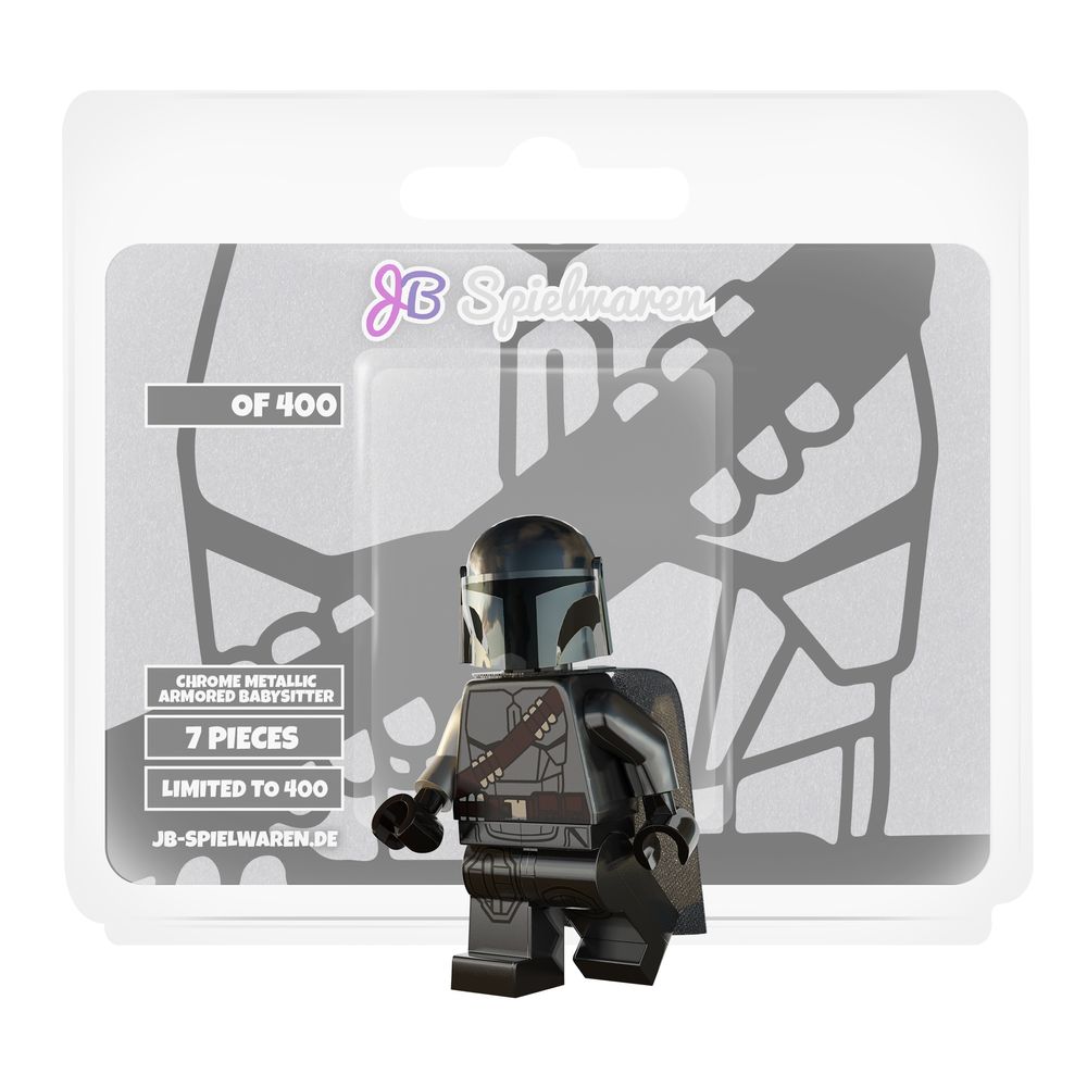 Chrome Metallic Armored Babysitter Custom LEGO® Minifigure