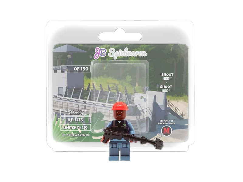 Velociraptor Cage Guy LEGO® Minifigure