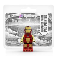 Chrome Red and Gold Armored Hero Custom LEGO® Minifigure