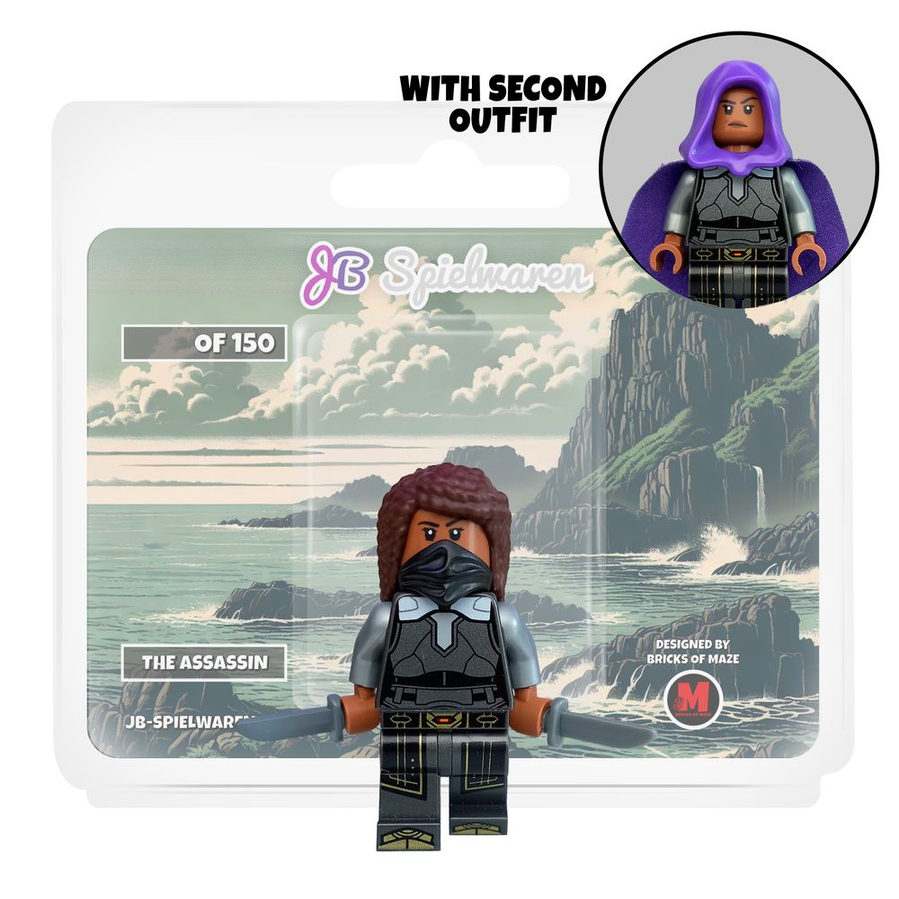 The Assassin Custom LEGO® Minifigure designed by Bricks of Maze