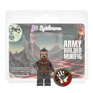 Gruesome Sword Orc custom minifigure with white hand shield and weapon