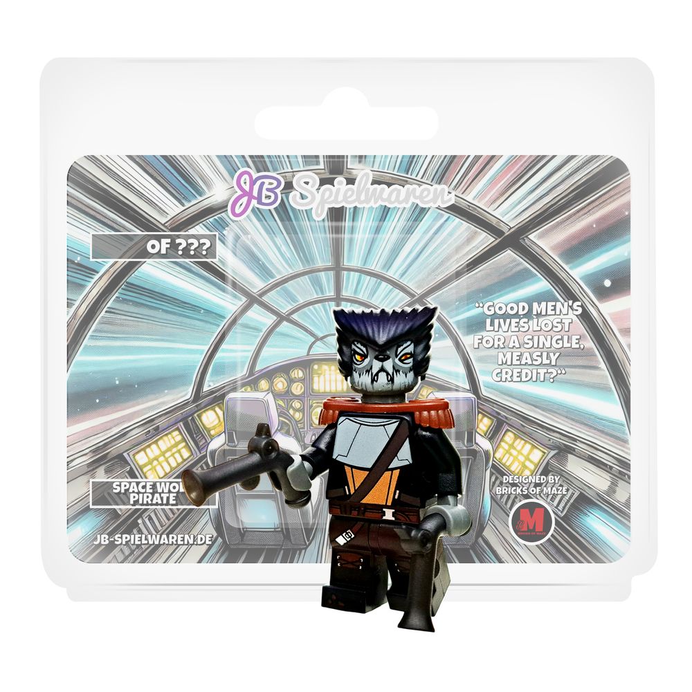 Space Wolf Pirate Custom LEGO® Minifigure Designed by Bricks of Maze