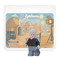 Director of the Force custom minifigure with printed placard card