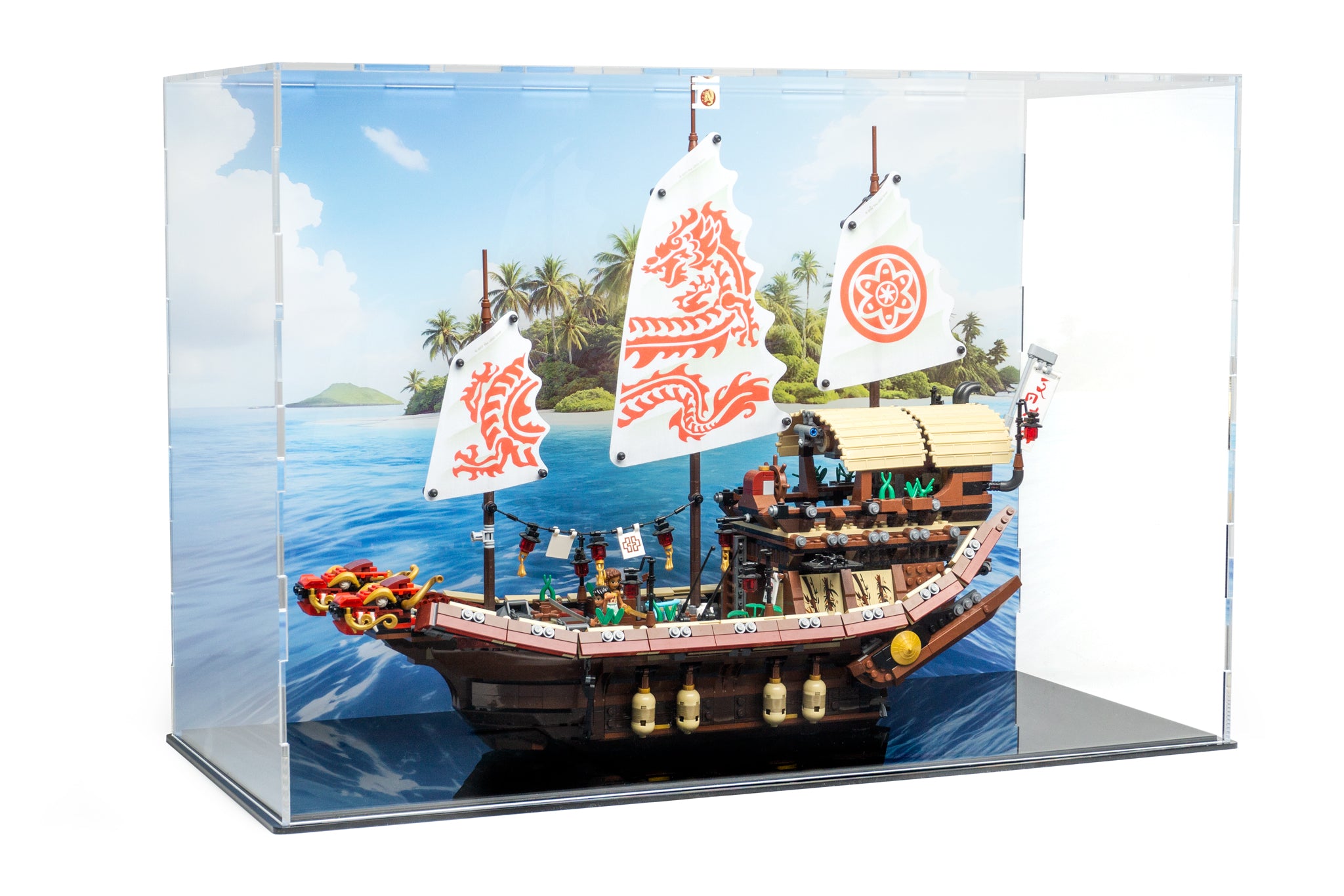 LEGO® NINJAGO Destiny’s Bounty Display Case (70618) by BrickShell Cases – Image 1