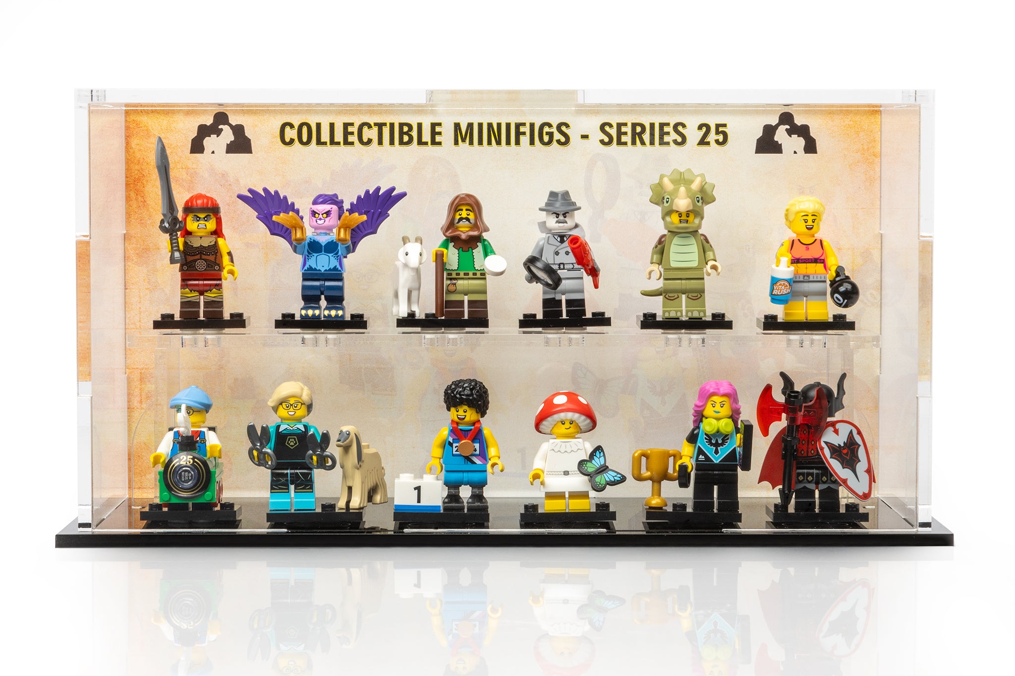 Minifigures Podium 12ct CMS 25 (71045) - BrickShell Cases