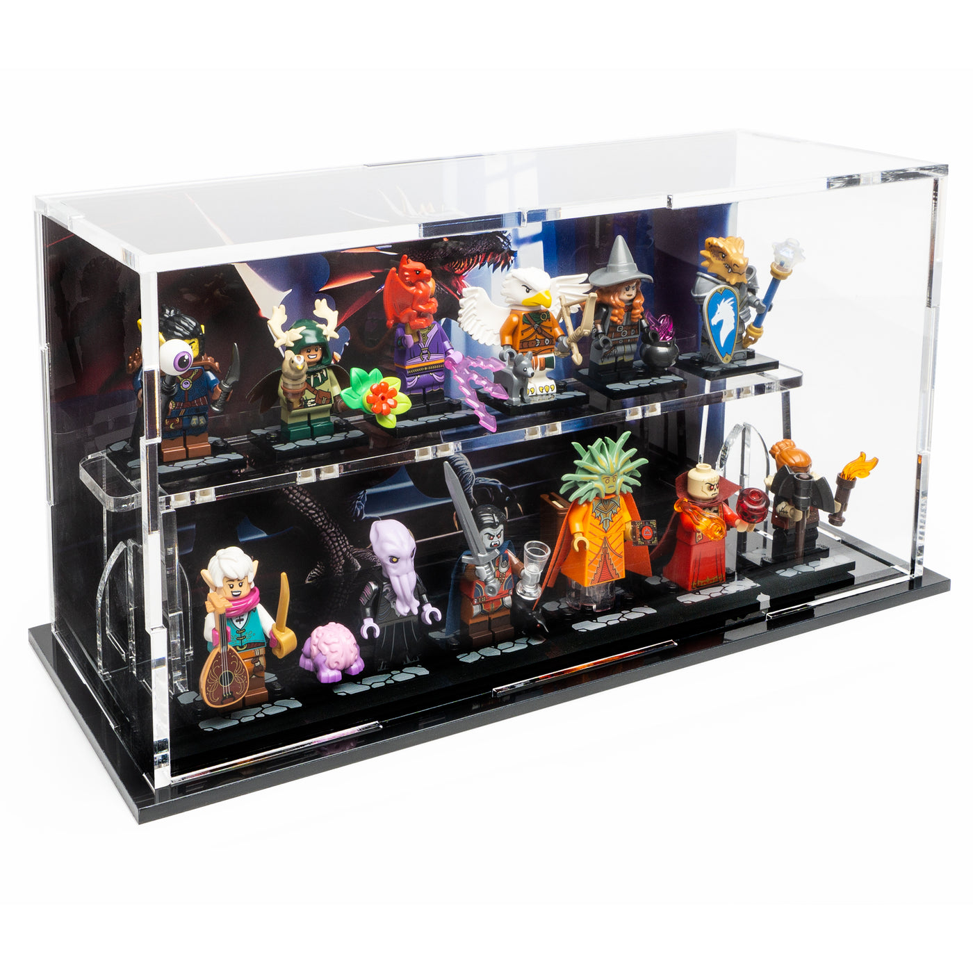 Dungeons & Dragons LEGO®️ Minifigure Set + Podium Display Bundle