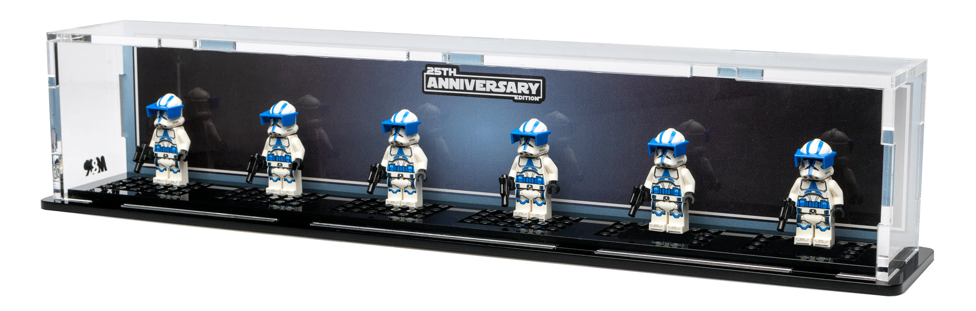 MP6 25th Anniversary Minifig case - 6 square base plate - BrickShell Cases