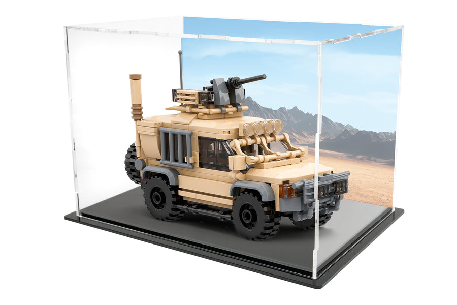 15" Military Desert Mountain Display Case