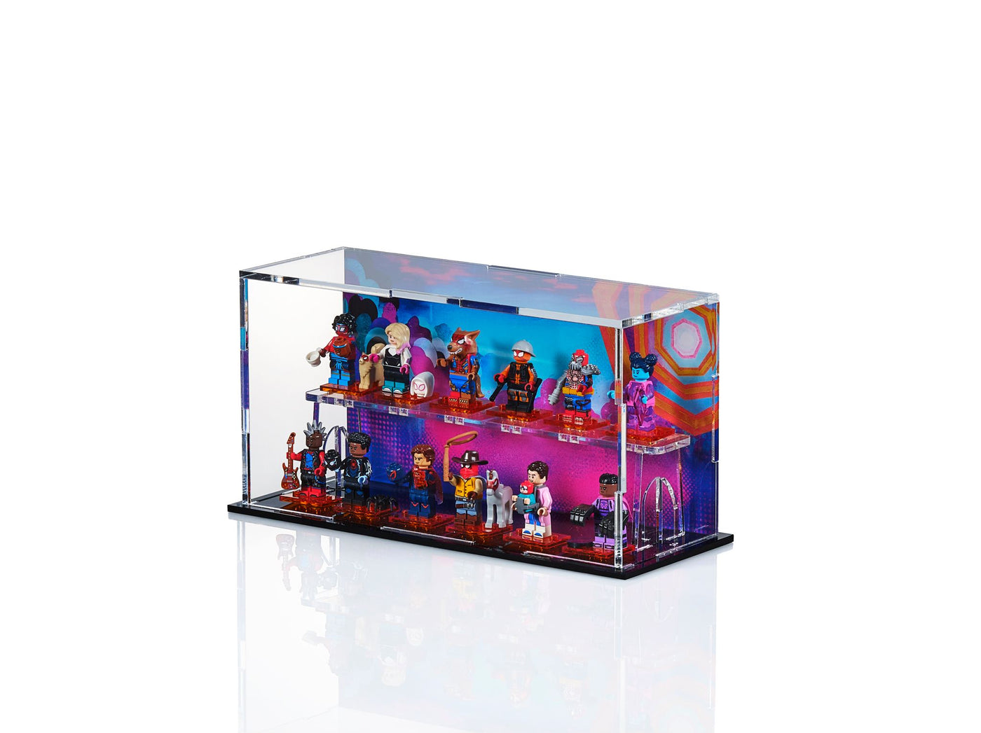 LEGO® Spiderman Minifigure Display Case – 12-Count Podium