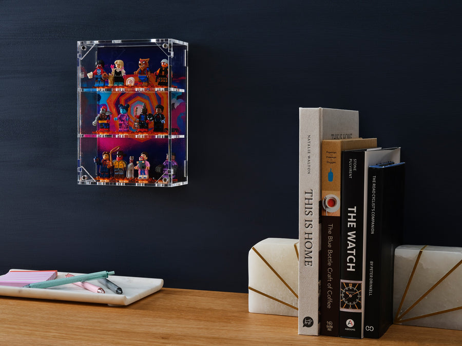 LEGO® Spiderman Minifigure Display – 12-Count Wall-Mounted