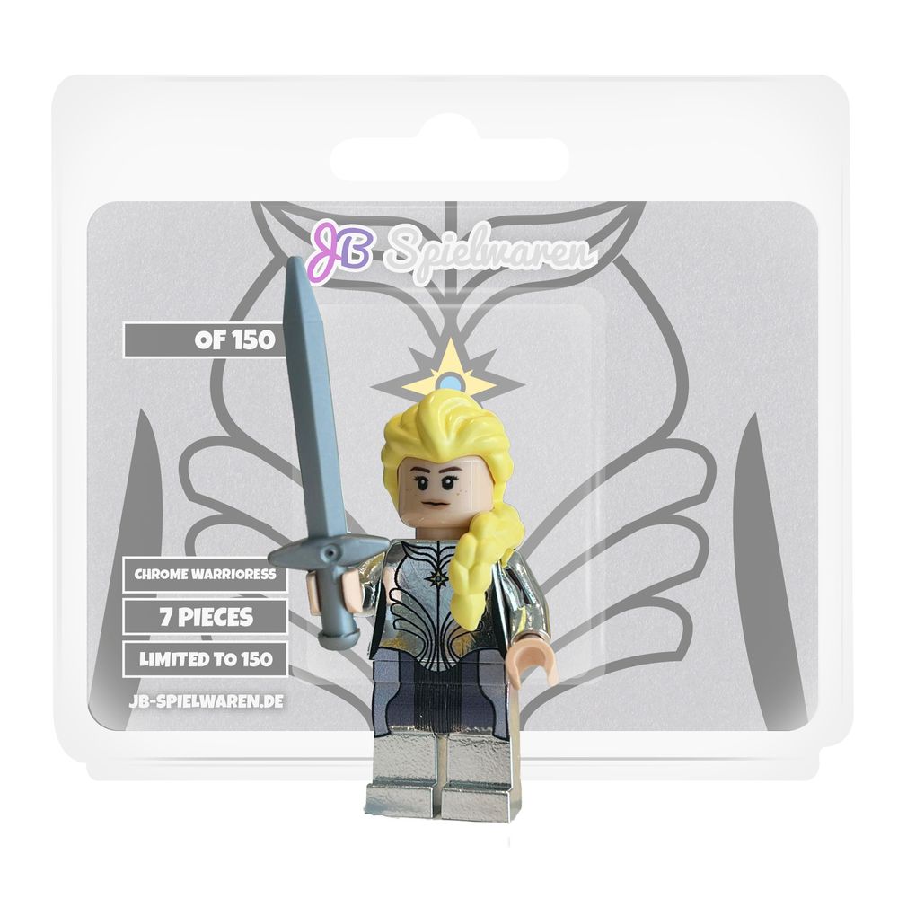 Chrome Warrioress Custom LEGO® Minifigure