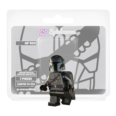 Chrome Metallic Armored Babysitter Custom LEGO® Minifigure