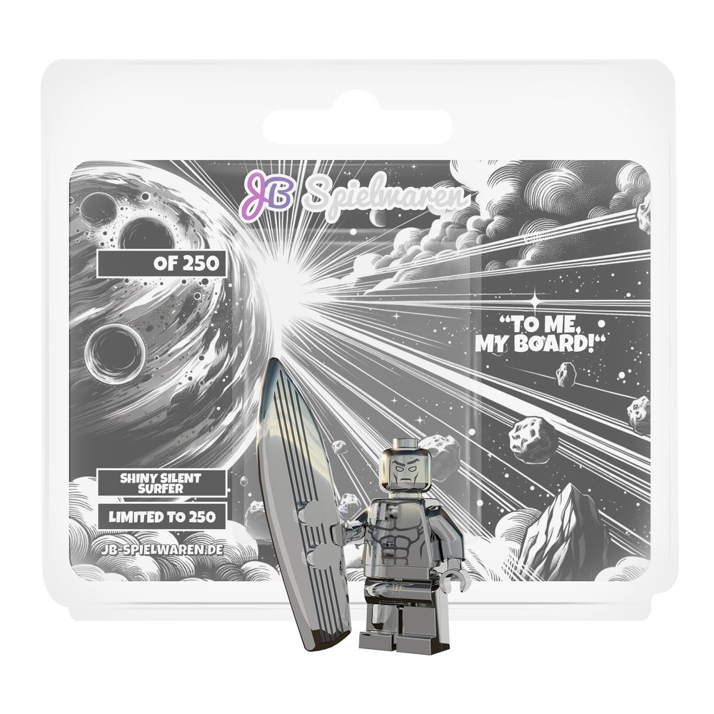 Chrome Silver Silent Surfer Custom LEGO® Minifigure