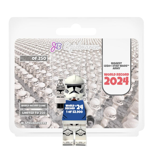Limited Custom World Record Clone LEGO® Minifigure - Blue