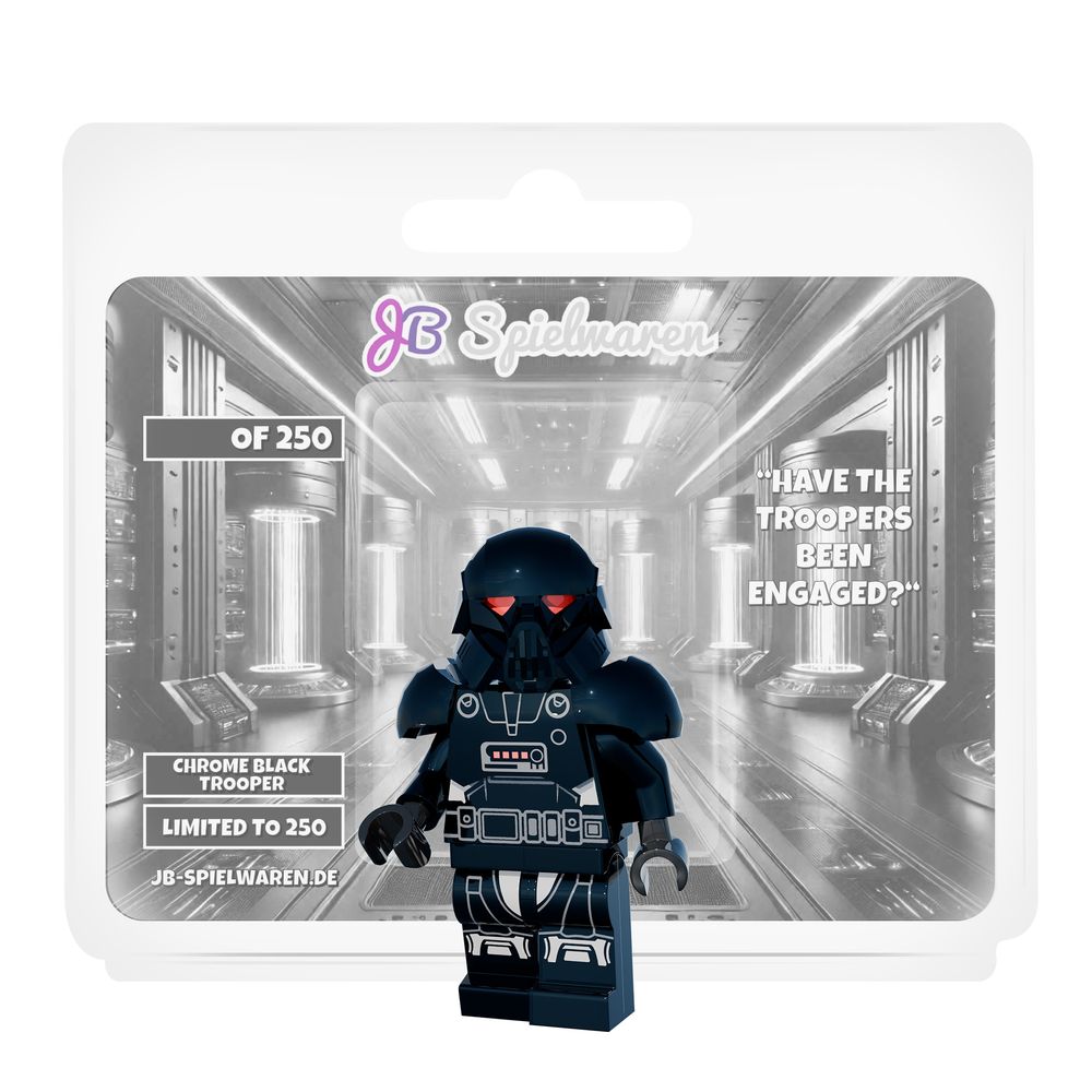 Chrome Black Trooper Custom Minifigure