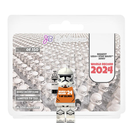 Limited Custom World Record Clone LEGO® Minifigure - Orange