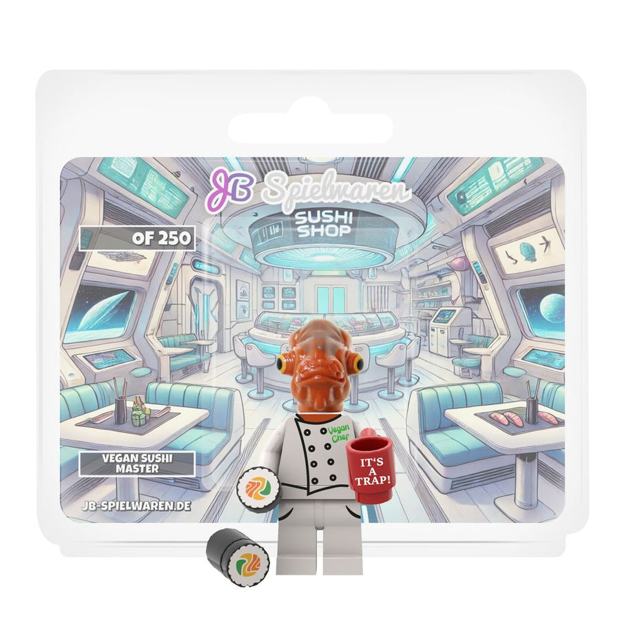 Vegan Sushi Master Custom LEGO® Minifigure