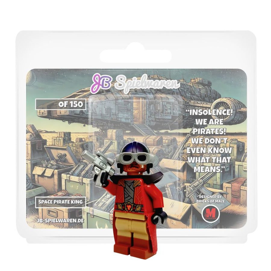 Space Pirate King Custom LEGO® Minifigure Designed by Bricks of Maze