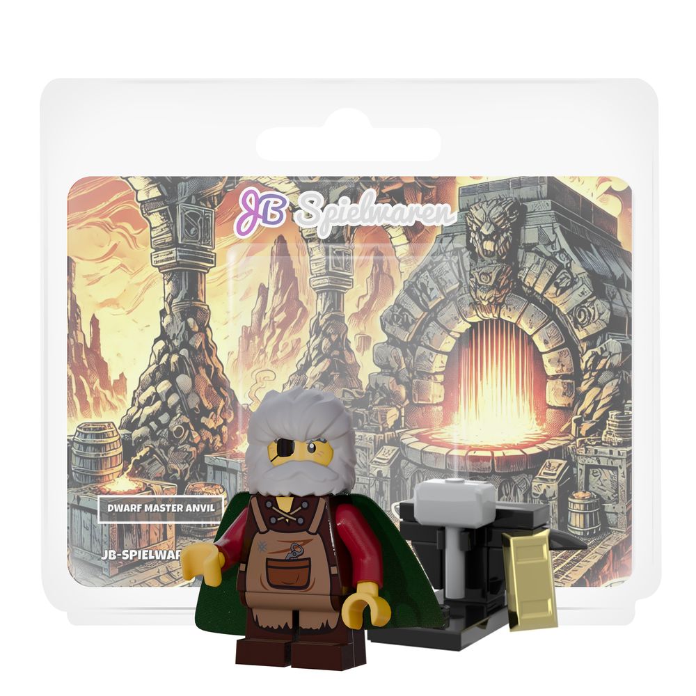 Dwarf Master Anvil Custom LEGO® Minifigure