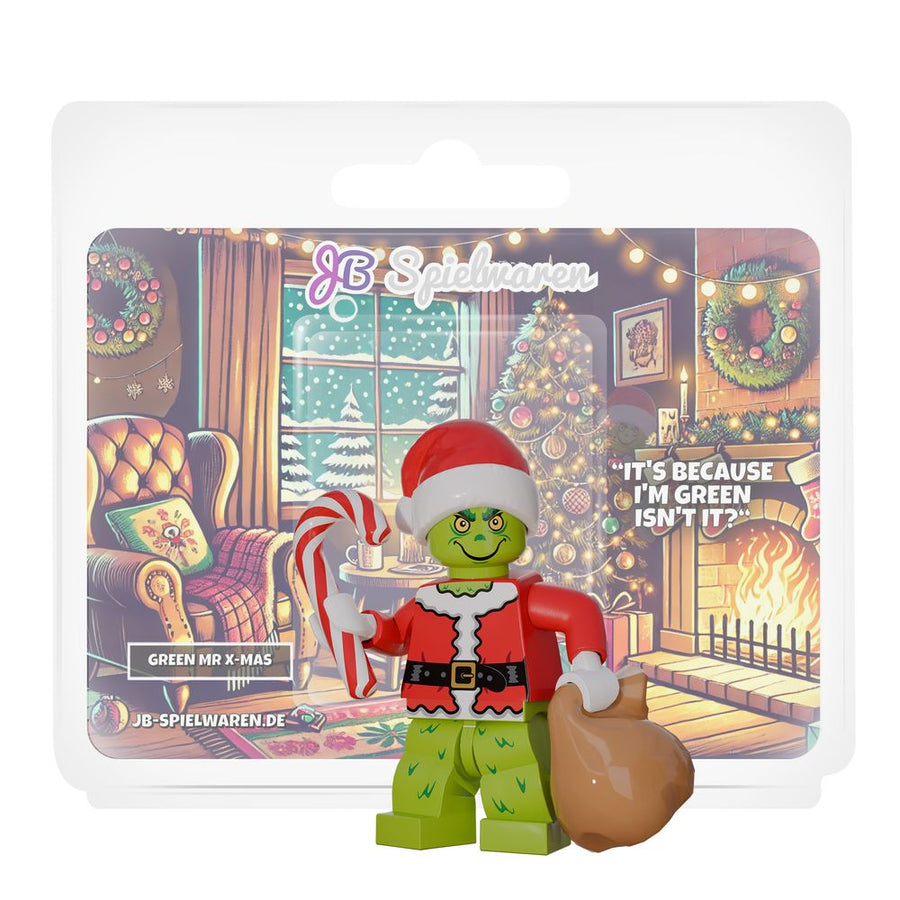 Green Mr X-Mas Custom LEGO® Minifigure