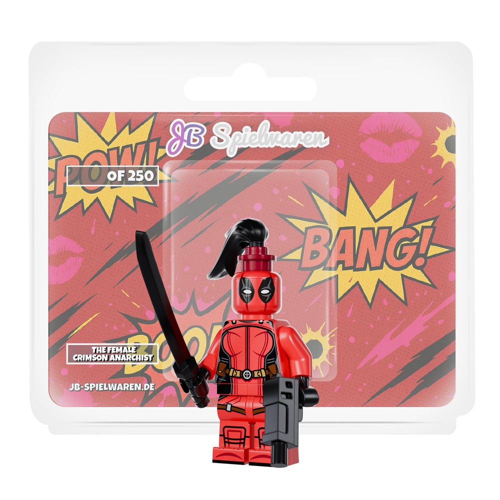 The Female Crimson Anarchist Custom Minifigure
