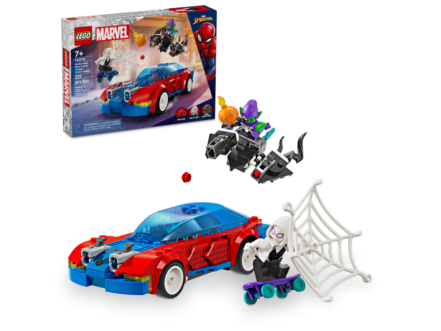 Spider-Man Race Car & Venom Green Goblin - 76279