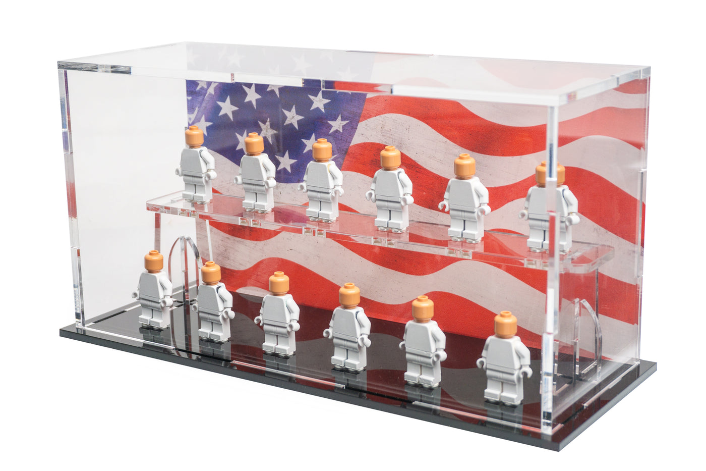 Minifigures Podium - 12 count - MP12 US Flag