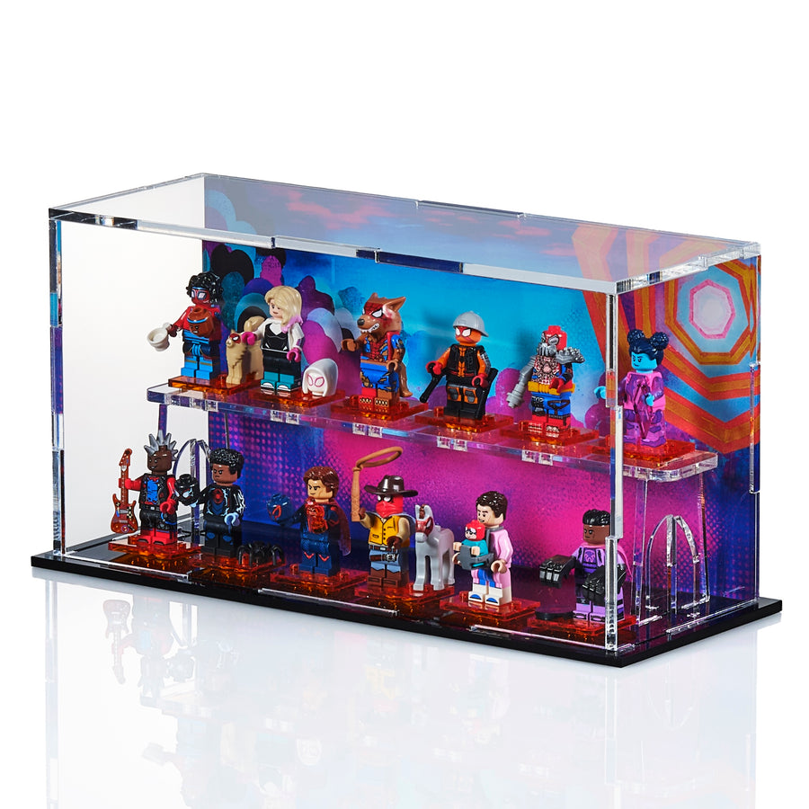 LEGO® Spiderman Minifigure Display Case – 12-Count Podium