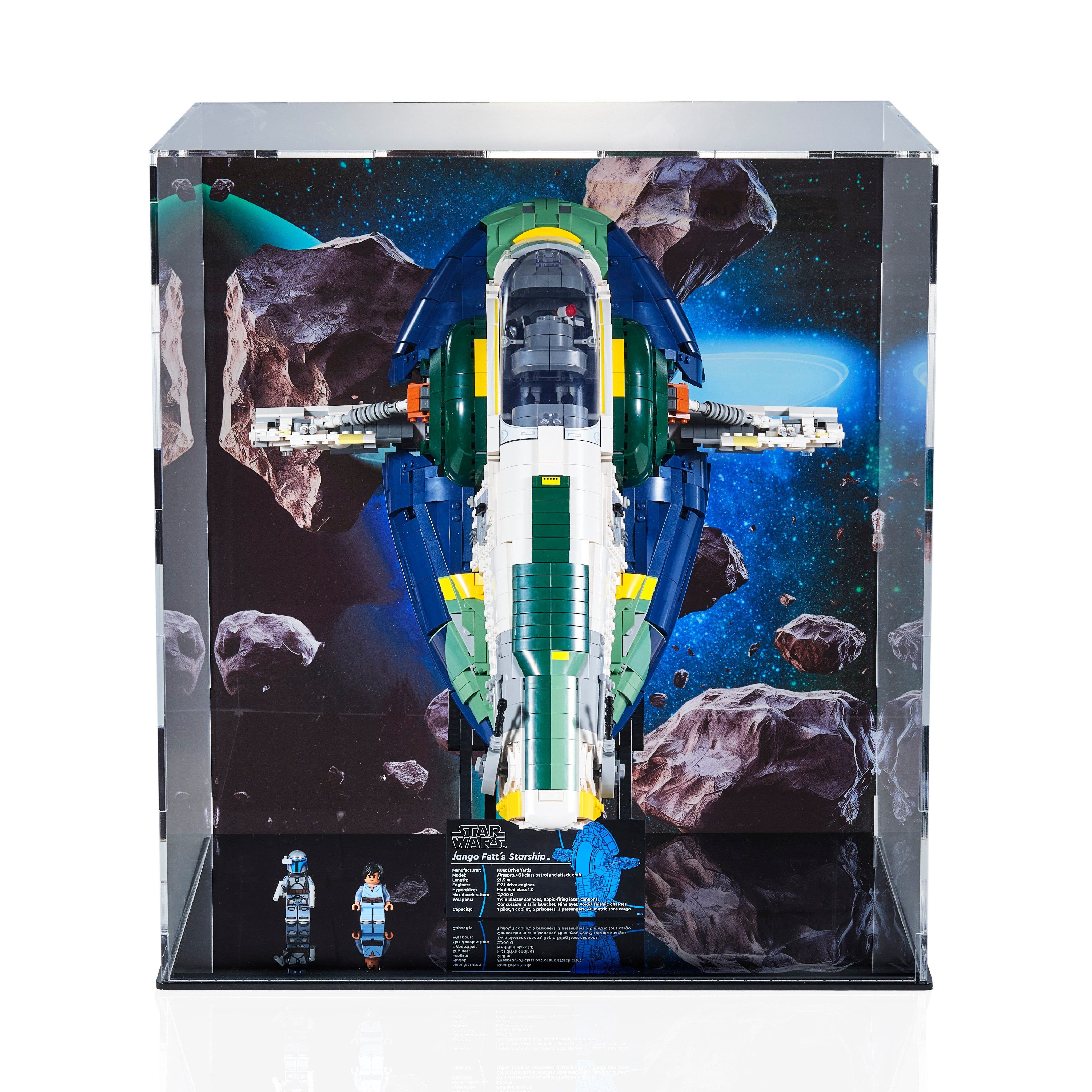 LEGO® Jango Fett Slave I Display Case – 75409 – BrickShell Cases