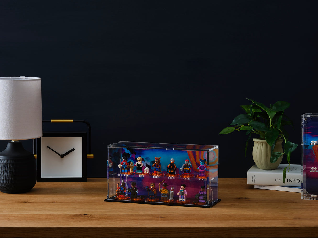 LEGO® Spiderman Minifigure Display Case – 12-Count Podium