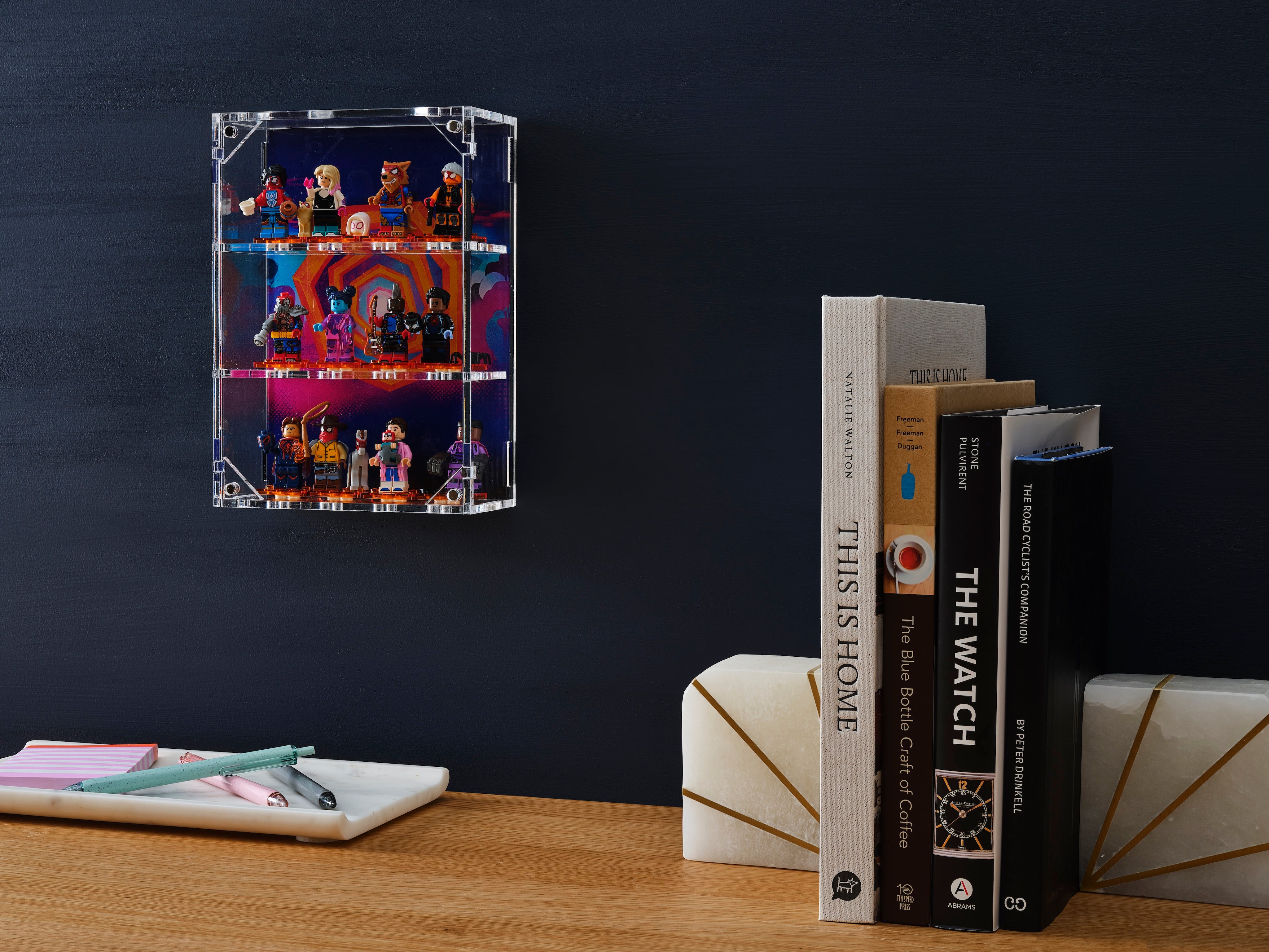 LEGO® Spiderman Minifigure Display – 12-Count Wall-Mounted