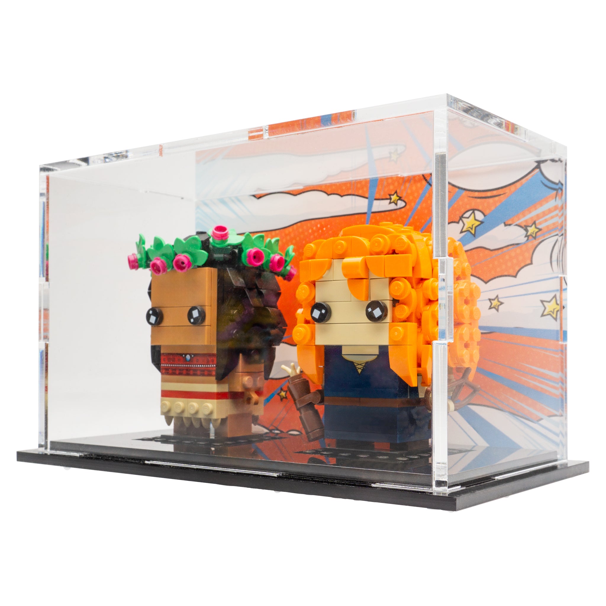 LEGO® BrickHeadz 2-Count Acrylic Display Case