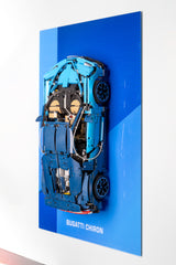 Wall Hanging Car Frame - Bugatti Chiron (42083) - BrickShell Cases