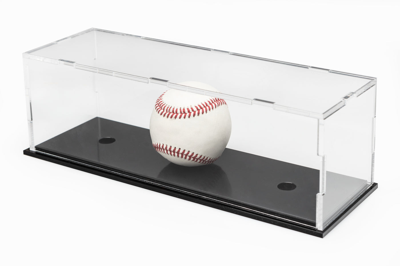 Clear Acrylic Collectible Baseball Display Case (Fits 3) - WS - BrickShell Cases