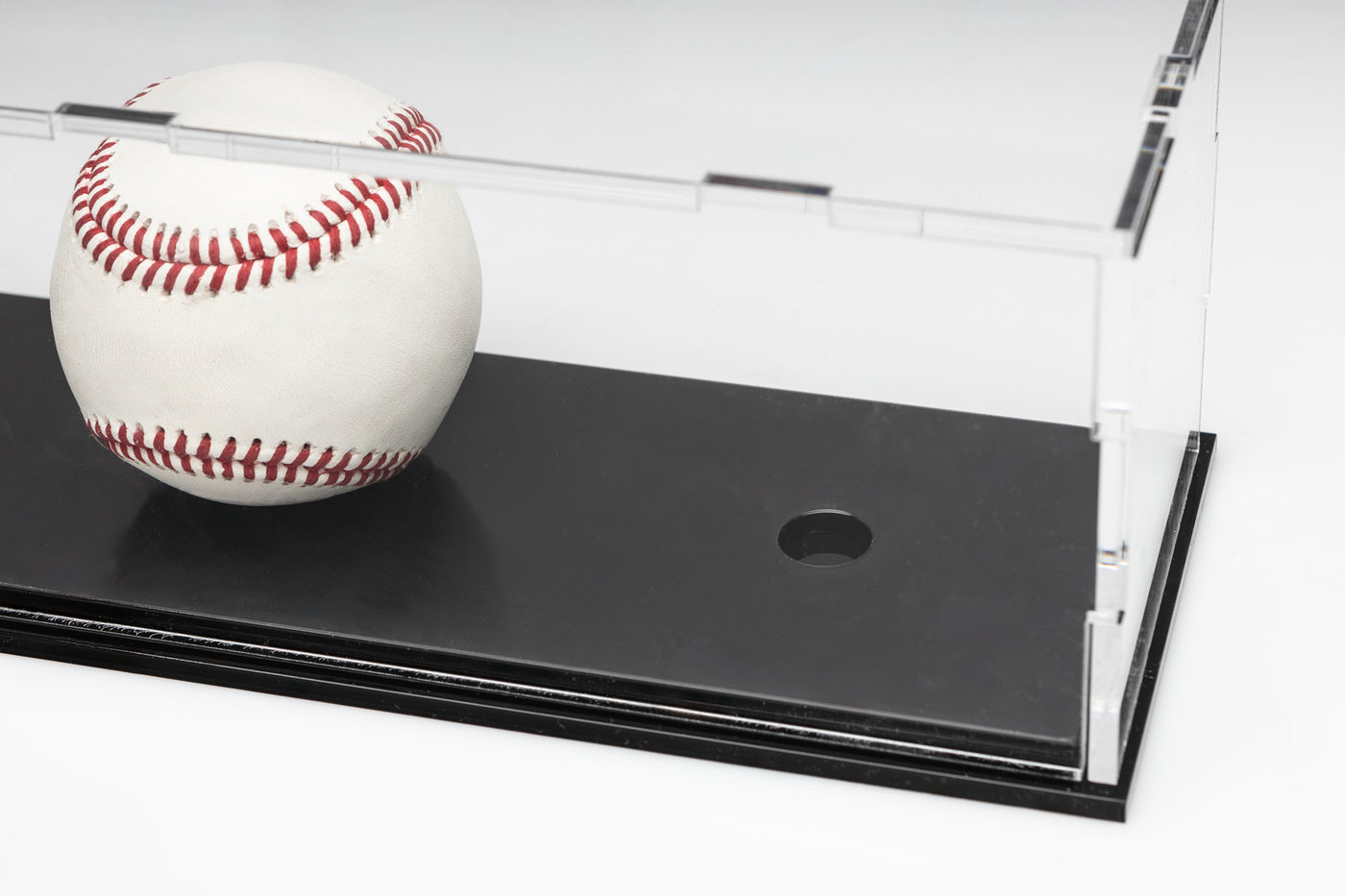 Clear Acrylic Collectible Baseball Display Case (Fits 3)