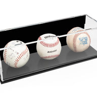 Clear Acrylic Collectible Baseball Display Case (Fits 3) - WS - BrickShell Cases