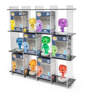 Funko Pop Wall-Mounted Display Case (Fits 12) - BrickShell Cases