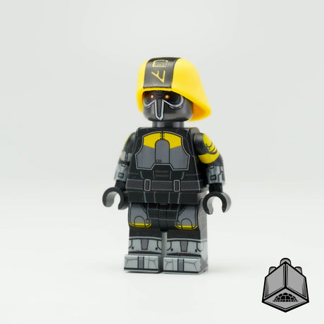 UV printed Coruscant Underworld Police Captain figure by AV Figures, detailed front view showcasing costume and accessories.