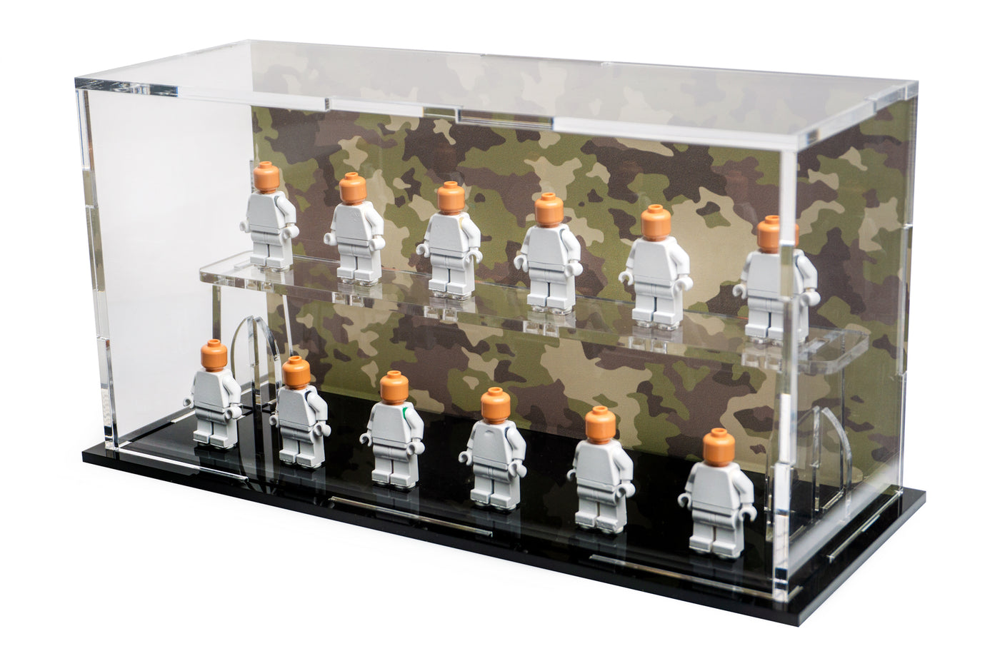 Minifigures Podium - 12 count - MP12 Green Camouflage