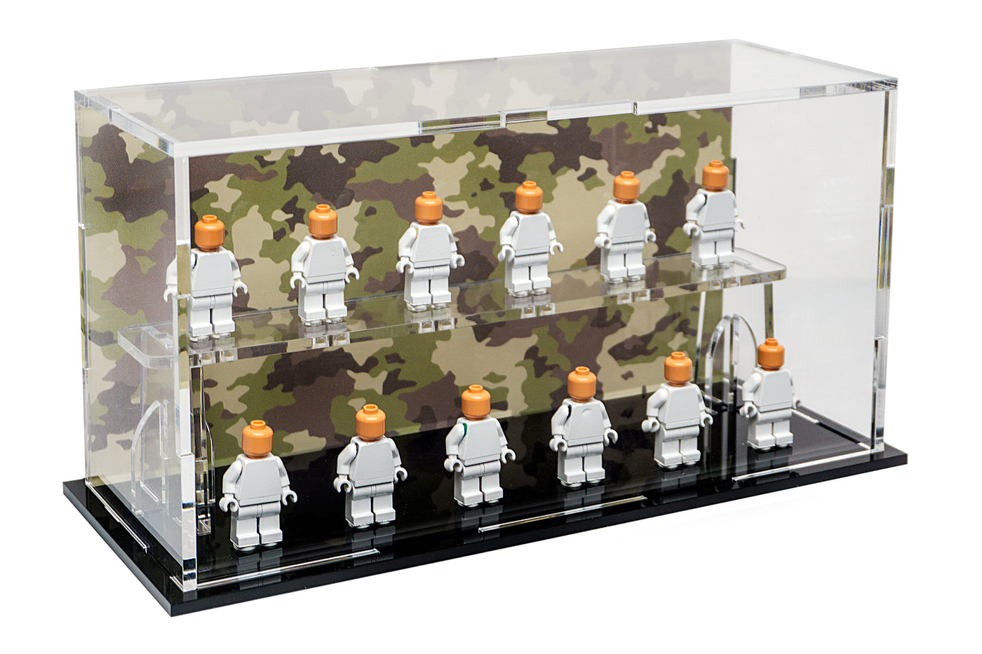 Minifigures Podium - 12 count - MP12 Green Camouflage