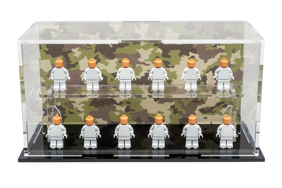 Minifigures Podium - 12 count - MP12 Green Camouflage