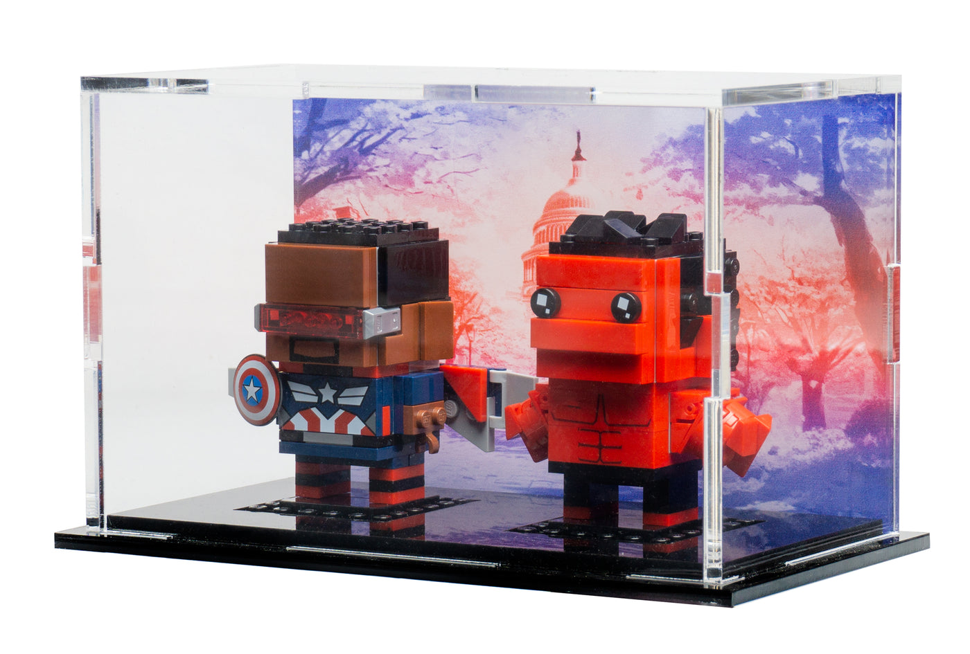 LEGO® BrickHeadz 2-Count Acrylic Display Case - BrickShell Cases