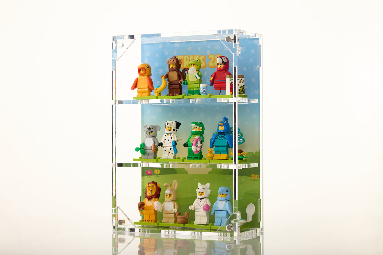 LEGO® Series 28 71051 Minifigure Display – 12-Count Wall-Mounted
