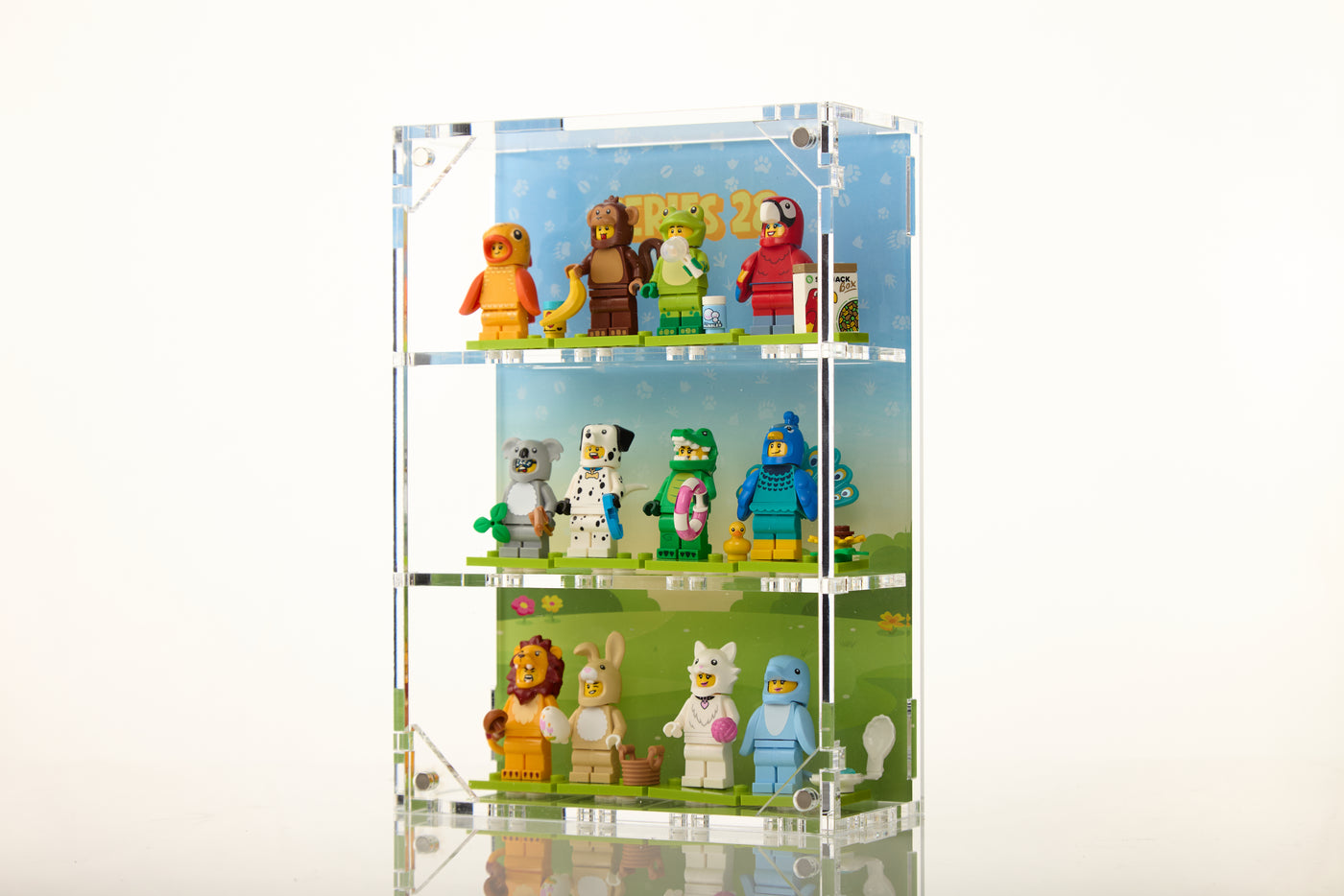 LEGO® Series 28 71051 Minifigure Display – 12-Count Wall-Mounted