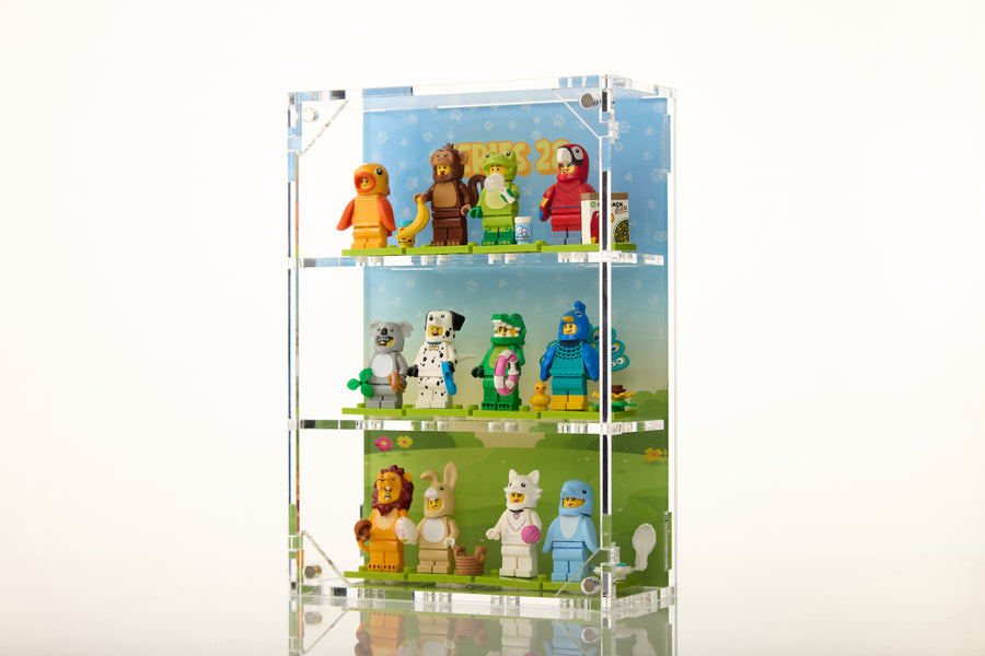LEGO® Series 28 71051 Minifigure Display – 12-Count Wall-Mounted