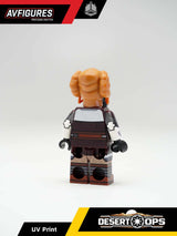 Custom Plo Koon S6 UV printed LEGO minifigure by AV Figures, showing the detailed Jedi Master figure with printed designs from the back.