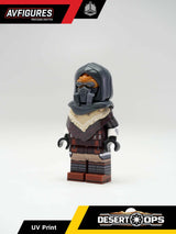 Custom LEGO Plo Koon Jedi Master minifigure by AV Figures, UV printed Season 6 version with detailed front view.