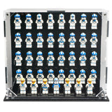 Desktop Podium for 39 Minifigures -  Removable magnetic panel