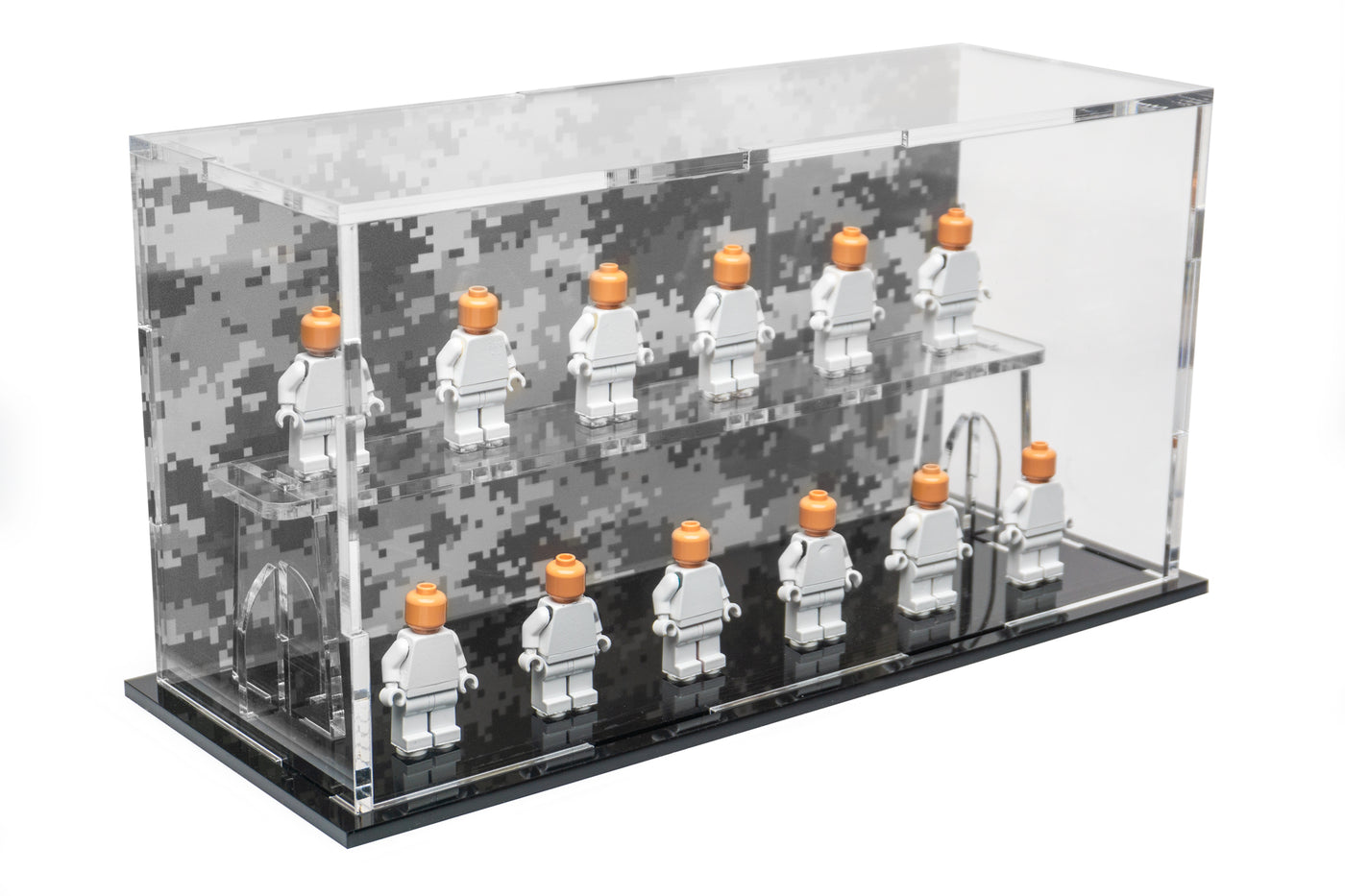 LEGO® Military Minifigure 12-Count Display Case (Digital Camo) - BrickShell Cases