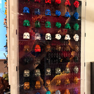 Wall Mounted Display Case for LEGO® Bionicle Masks - 54 count - BrickShell Cases